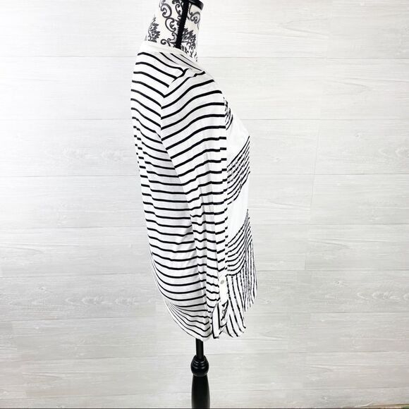 Anthropologie Tiny Silk Blend Sequin Chevron Top - Picture 3 of 7